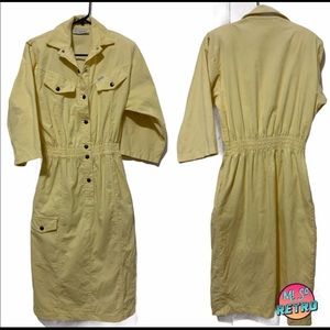 Vtg 80's Ideas Corduroy Jumpsuit Skirt